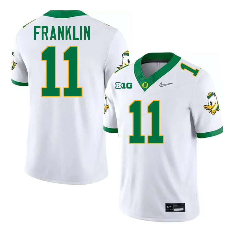 Troy Franklin Oregon Jersey,Oregon Ducks Football Uniforms Youth-White 2024